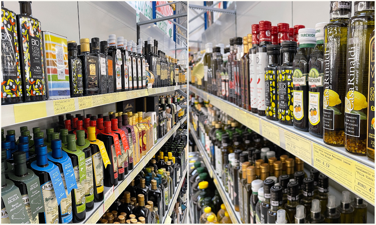 Flaschenregal im Andronaco Bielefeld