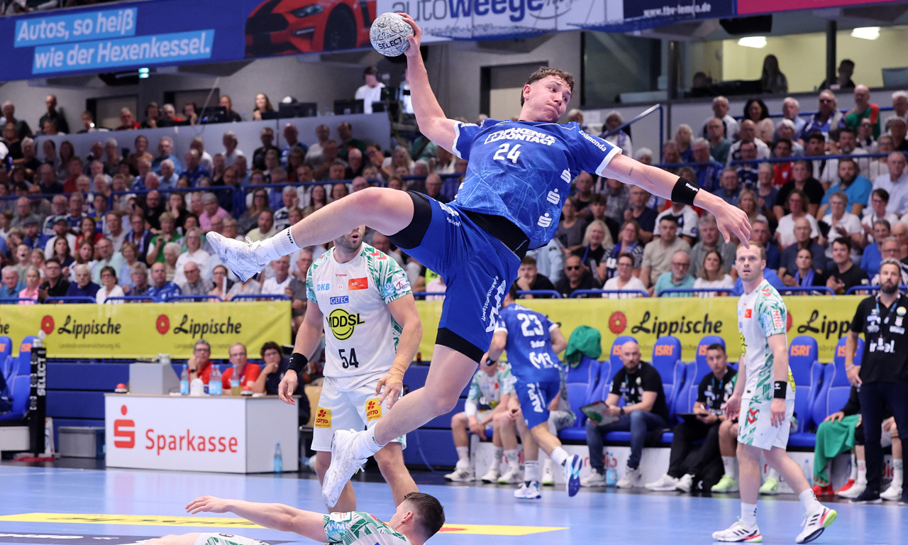 gutscheinbox Foto eines TBV Lemgo Spielers