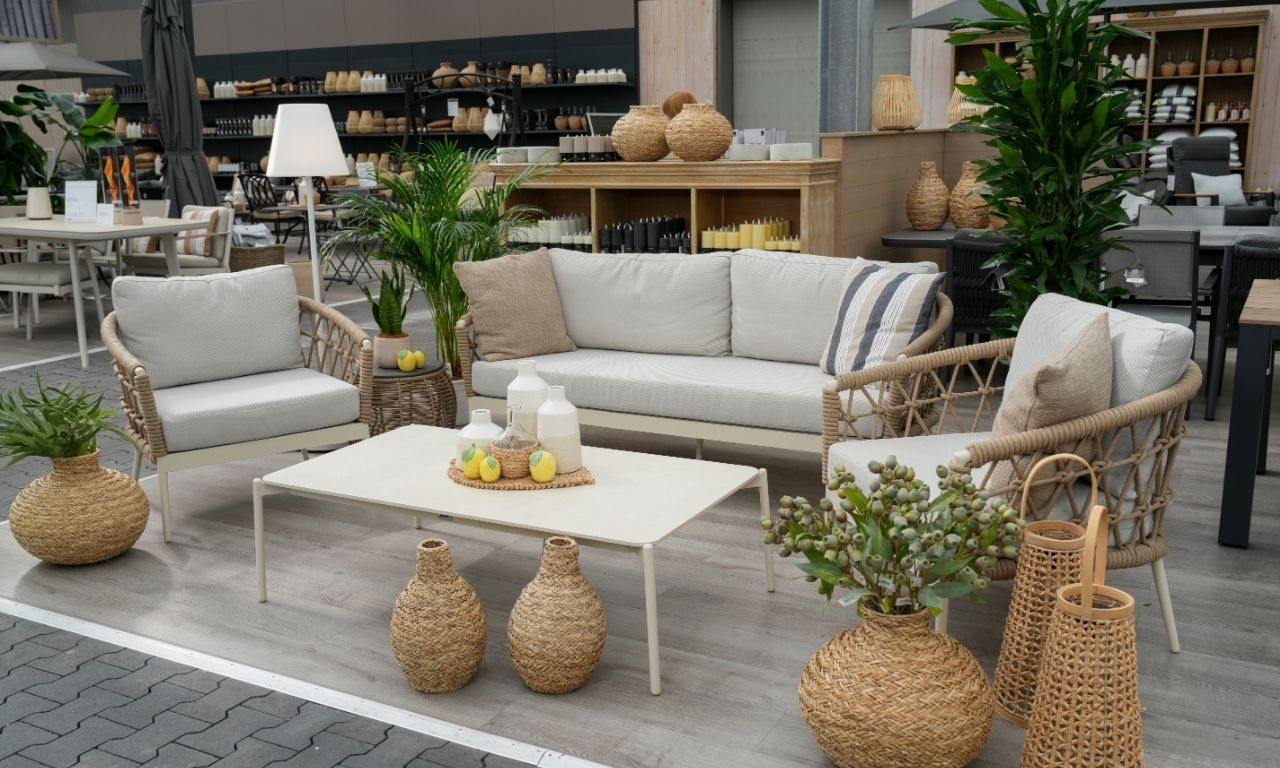 Sitzecke im Gartencenter Brockmeyer